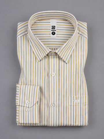 Luxethred Premium Striped Office Wear Formal Shirt for Men – Smart Fit & Classic Style