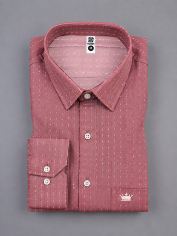 Luxethred Signature Red/Grey Premium Shirt – Smart Formal Wear for Men