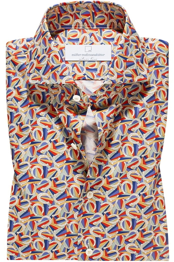Tailor-made printed formal wear shirt with a-grade-1153 - Luxethred