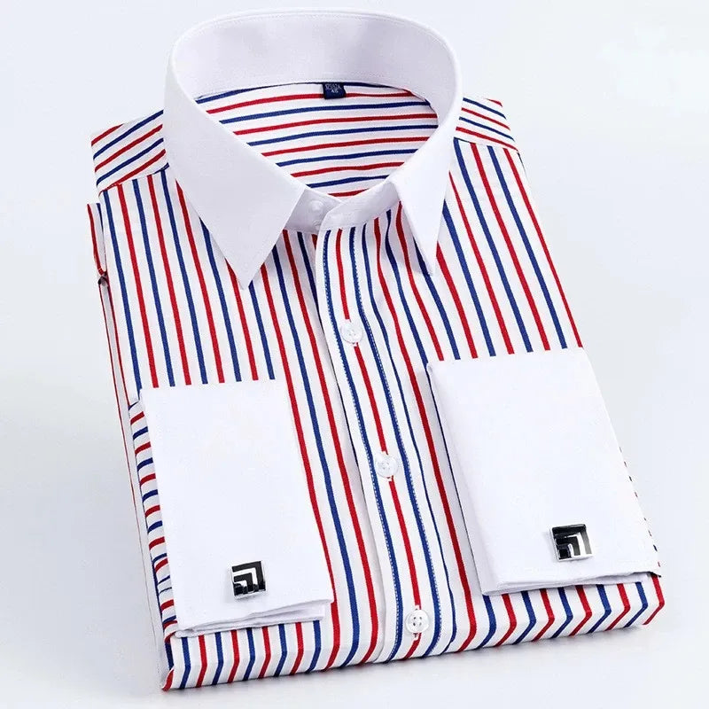 Luxthred Premium Slim Fit Formal Shirts - Textured Full Sleeves Design - Luxethred