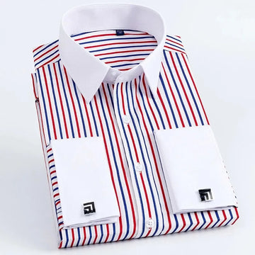 Luxthred Premium Slim Fit Formal Shirts - Textured Full Sleeves Design - Luxethred