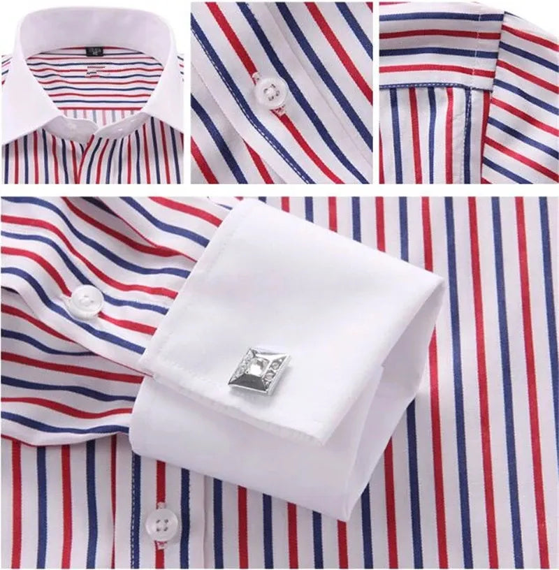 Luxthred Premium Slim Fit Formal Shirts - Textured Full Sleeves Design - Luxethred