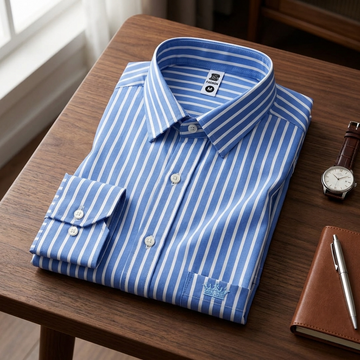 Luxethred Premium SkyBlue Oxford Shirt for Men – Smart Fit & Classic Style