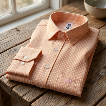 Luxethred Men's Striped Linen Cotton Shirt – Smart Fit & Comfort-101