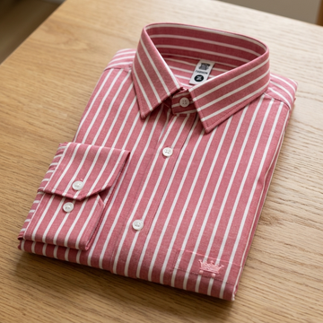 Luxethred Premium Pink Oxford Shirt for Men – Smart Fit & Classic Style